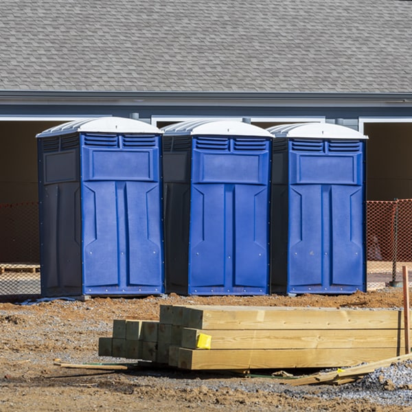 what is the maximum capacity for a single porta potty in Teeds Grove IA